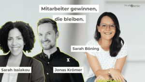 Sarah Boening mit Sarah Issiakou und Jonas Kroemer
