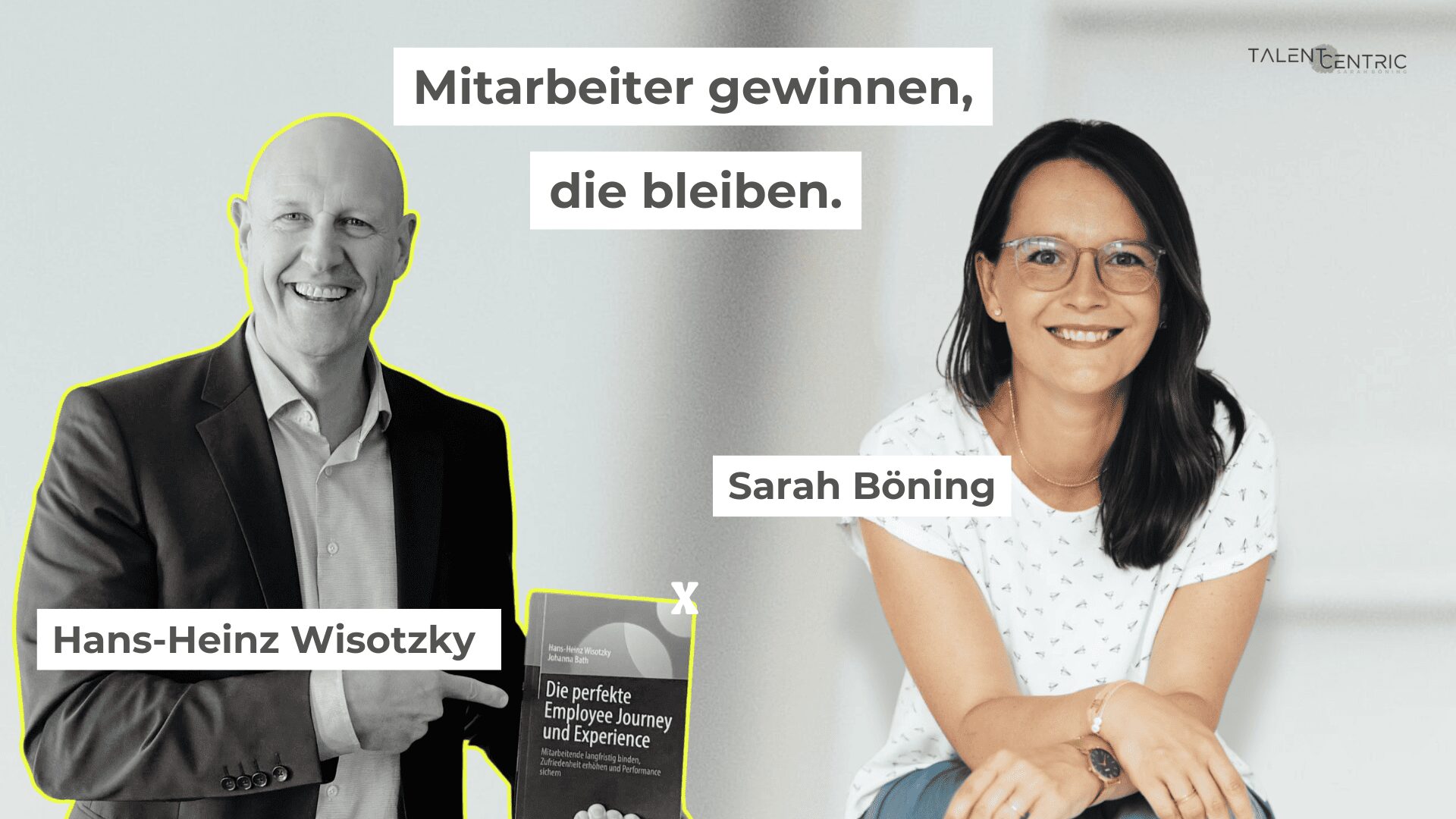 Podcast “Mitarbeiter gewinnen, die bleiben” - im Bild Henrik Zabarowski und Sarah Boening I Recruiting Beratung